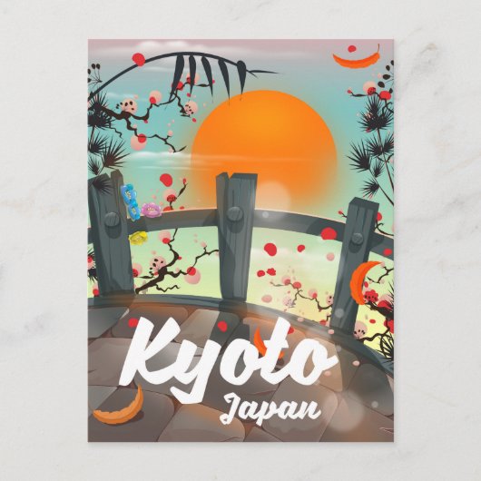 Kyoto Japan reisposter Briefkaart (Voorkant)