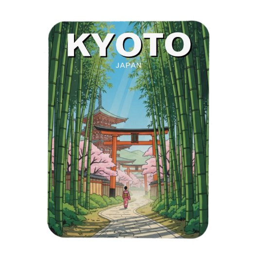Kyoto Japan Reizen Magneet (Verticaal)