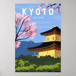 Kyoto Japan Reizen Vintage Kunst Poster