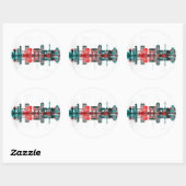 Kyoto Japan Skyline Ronde Sticker (Vel)