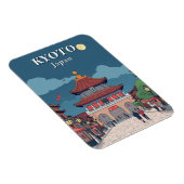 Kyoto Japan Tempel Reis Souvenir Magneet (Rechterzijde)