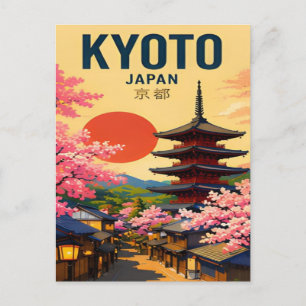 Kyoto Japan Tempels, Tuinen & Oude Hoofdstad Briefkaart