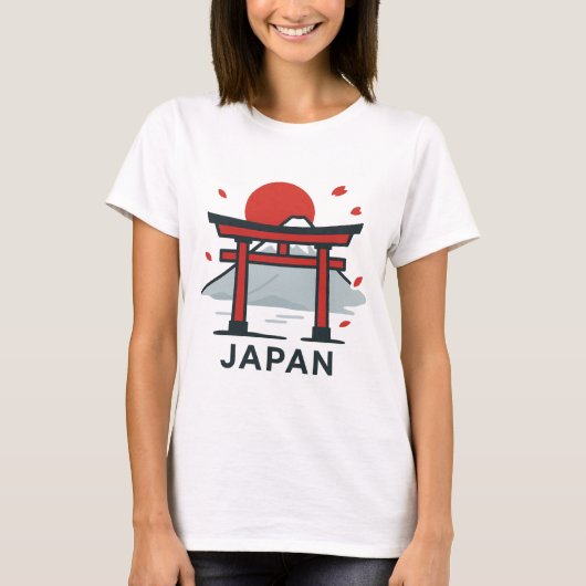 Kyoto Japan Torii Gate T-shirt | Japans reizen (Voorkant)