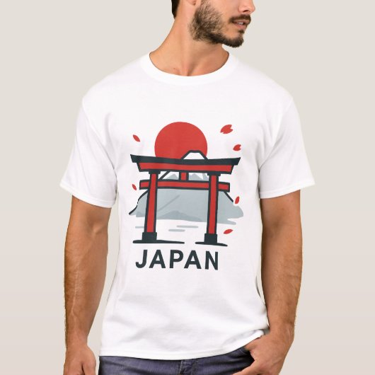 Kyoto Japan Torii Gate T-shirt | Japans reizen (Voorkant)