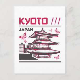 Kyoto Japan Traditionele Tempel Stedelijk Kunstont Briefkaart