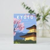 Kyoto Japan Travel Art Briefkaart (Staand voorkant)