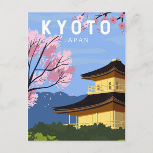 Kyoto Japan Travel  Art Briefkaart