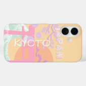 Kyoto Japan Travel Art, Oranje pastelkunst Case-Mate iPhone Case (Achterkant (horizontaal))
