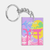 Kyoto Japan Travel Art Sleutelhanger (Voorkant Links)