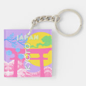 Kyoto Japan Travel Art Sleutelhanger (Achterkant)