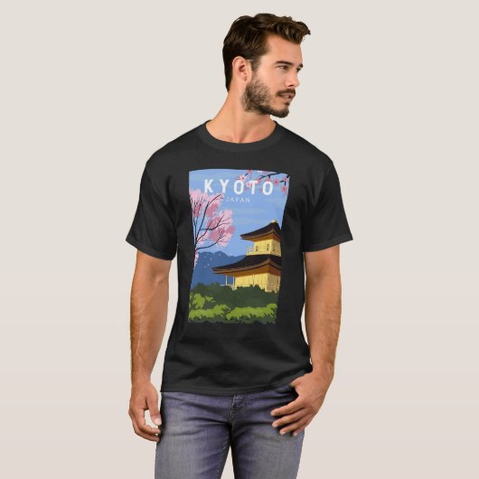 Kyoto Japan Travel  Art T-shirt (Voorkant volledig)
