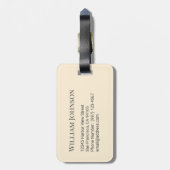 Kyoto Japan Travel Autumn Temple Retro Personalize Bagagelabel (Achterkant verticaal)