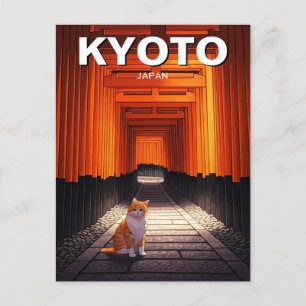 Kyoto Japan Travel Fushimi Inari Taisha Briefkaart