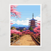 Kyoto Japan Travel  illustratie Briefkaart (Voorkant)