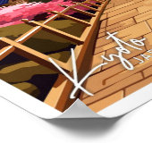 Kyoto Japan Travel illustratie Poster (Hoek)