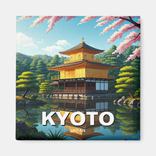 Kyoto Japan Travel Kinkakuji Golden Pavilion Magneet