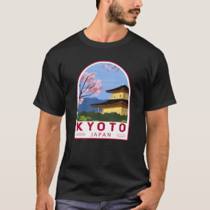 Kyoto Japan Travel Retro Travel Embleem T-shirt