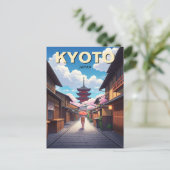 Kyoto Japan Travel Yasaka Shrine Briefkaart (Staand voorkant)