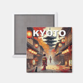 Kyoto Japan Travel Yasaka Shrine Herfst Magneet (Voorkant / Achterkant)