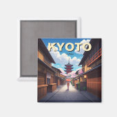Kyoto Japan Travel Yasaka Shrine Magneet (Voorkant / Achterkant)