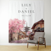 Kyoto Japan Wedding Photo Backdrop Wandkleed (In situ)