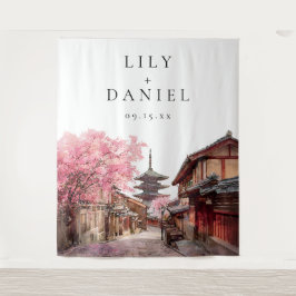 Kyoto Japan Wedding Photo Backdrop Wandkleed