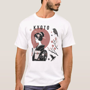 Kyoto Japanese Woman design T-shirt