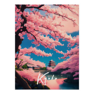 Kyoto Kersenbloesem Reisposter Perfect Poster
