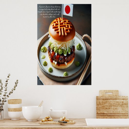 Kyoto Keuken Burger Sensatie 24x36 Poster (Keuken)