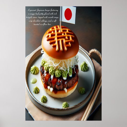 Kyoto Keuken Burger Sensatie 24x36 Poster (Voorkant)