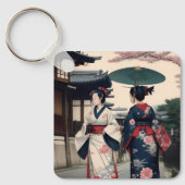 Kyoto Kimono Spring Walk Keychain (Voorkant)