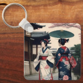 Kyoto Kimono Spring Walk Keychain (Voorkant)