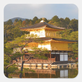 Kyoto Kinkaku Ji Japan Vierkante Sticker