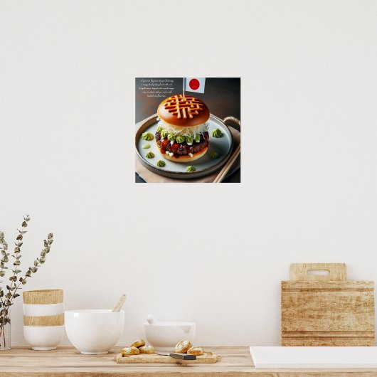 Kyoto Kitchen Burger Sensation Poster (Keuken)
