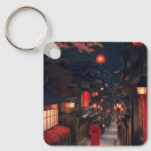 Kyoto Nachtlantaarn Wandel Sleutelhanger (Voorkant)