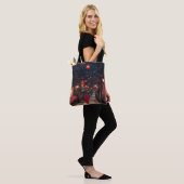 Kyoto Night Lantern Walk Boodschappentas Tote Bag (Op model)