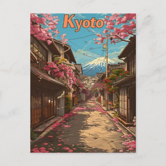 Kyoto oude stad briefkaart (Voorkant)