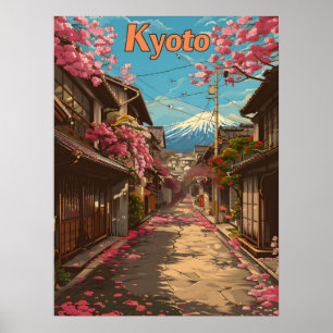 Kyoto oude stad poster
