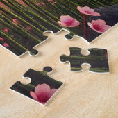 Kyoto Pagode Kersenbloesem & Bamboebos Legpuzzel (Zijkant)
