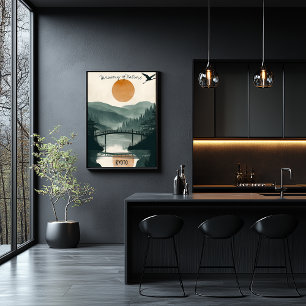 Kyoto Sereniteit - Zen Tuin Reflecties Poster