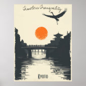 Kyoto Serenity - Tempelreflecties Poster (Voorkant)