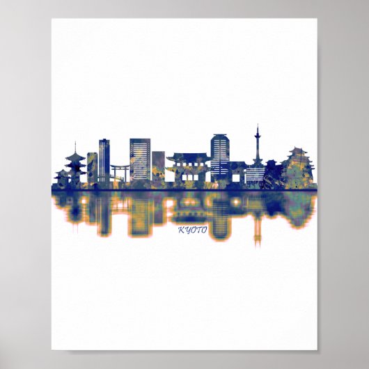 Kyoto Skyline Poster (Voorkant)