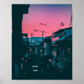 Kyoto Sunset Poster (Voorkant)