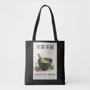 Kyoto Theehuis Minimalistische Japanse Zen Thee Tote Bag