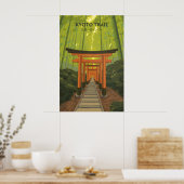 Kyoto Trail Japan Reisposter Poster (Keuken)