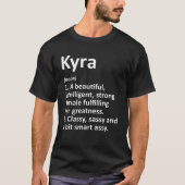 KYRA Definition Persoonlijke Naam Funny Kerstmis T-shirt (Voorkant)