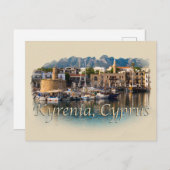 Kyrenia, Cyprus: Harbour Briefkaart (Voorkant / Achterkant)