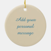 Kyrenia, Cyprus: Harbour Keramisch Ornament (Achterkant)