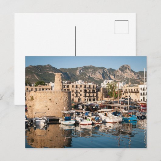 Kyrenia Harbour - Noord-Cyprus Briefkaart (Voorkant / Achterkant)