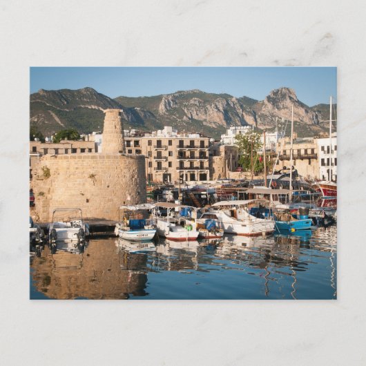 Kyrenia Harbour - Noord-Cyprus Briefkaart (Voorkant)